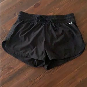 Black athletic shorts